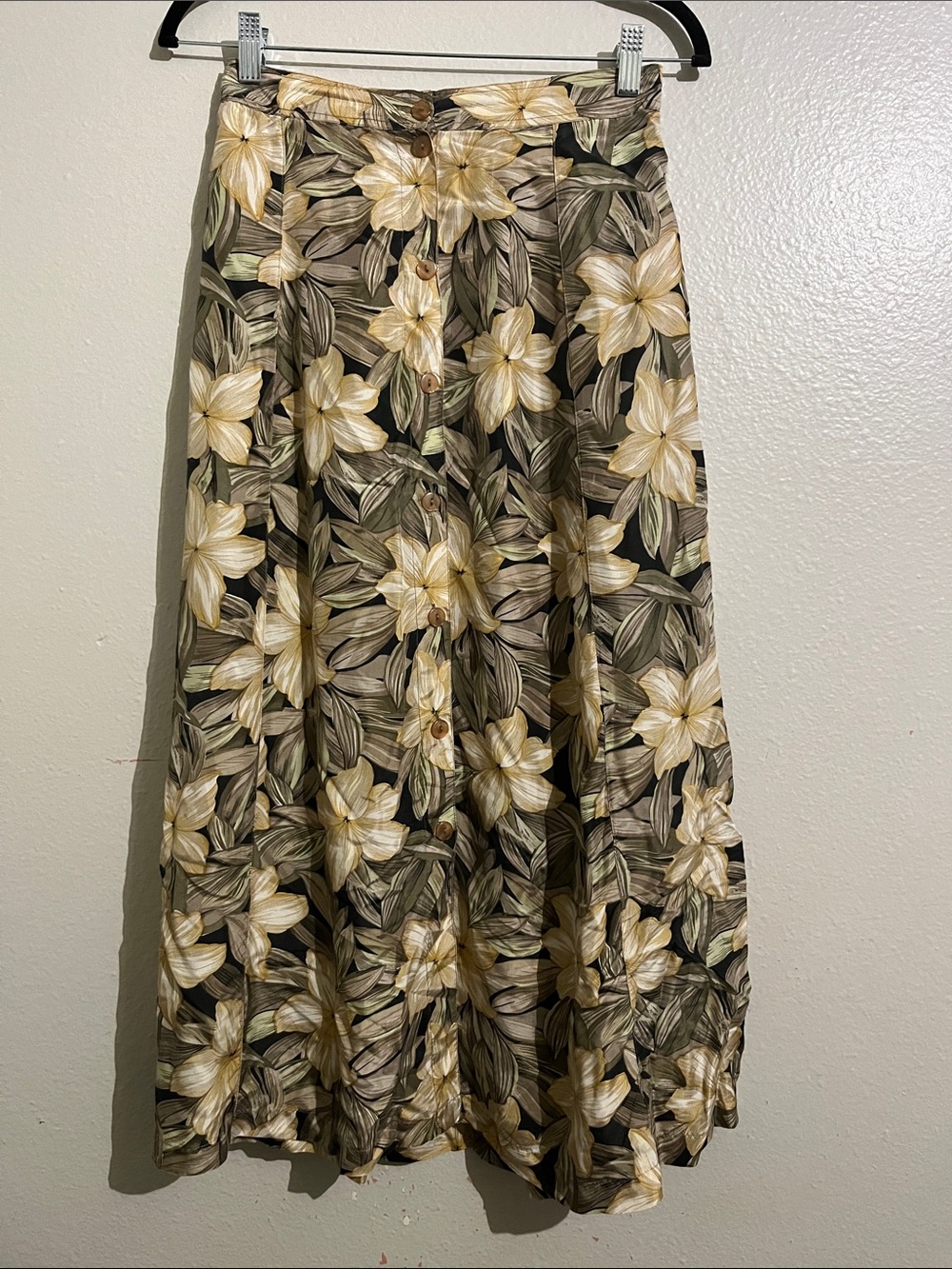 Stunt Vintage 100% Silk Maxi Skirt